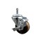 Service Caster 3 High Temp Phenolic Wheel Swivel 7/16'' Grip Ring Stem Caster with Brake SCC-GR20S314-PHRHT-TLB-716138 - alternate 1